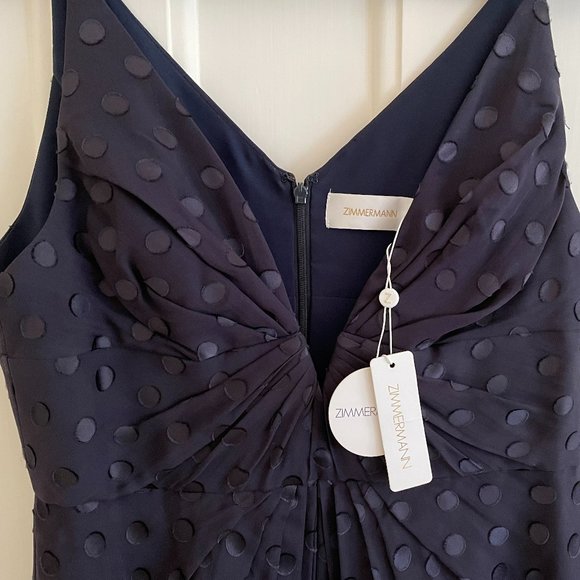 ⭐️HOST PICK⭐️ Zimmerman Esplanade Burnout Dress French Navy AU3 (AU14) RRP $595 - Picture 4 of 10